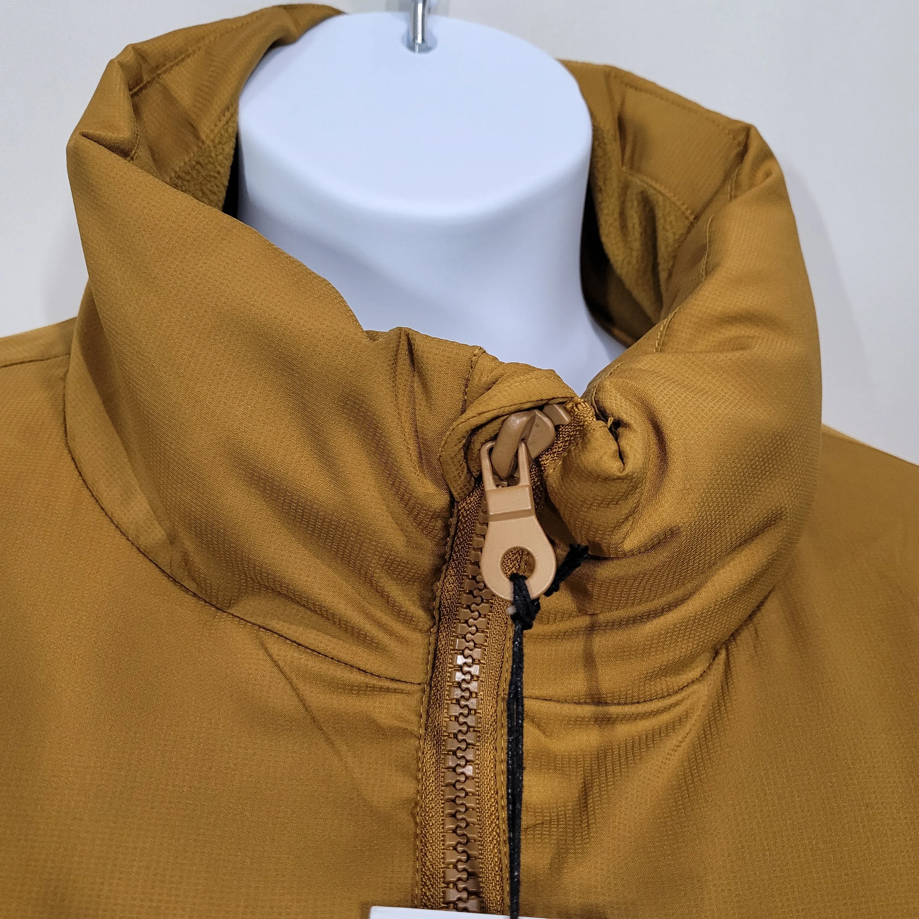 Girlfriend Collective Saddle Tan Cropped Puffer Jacket Size 4XL