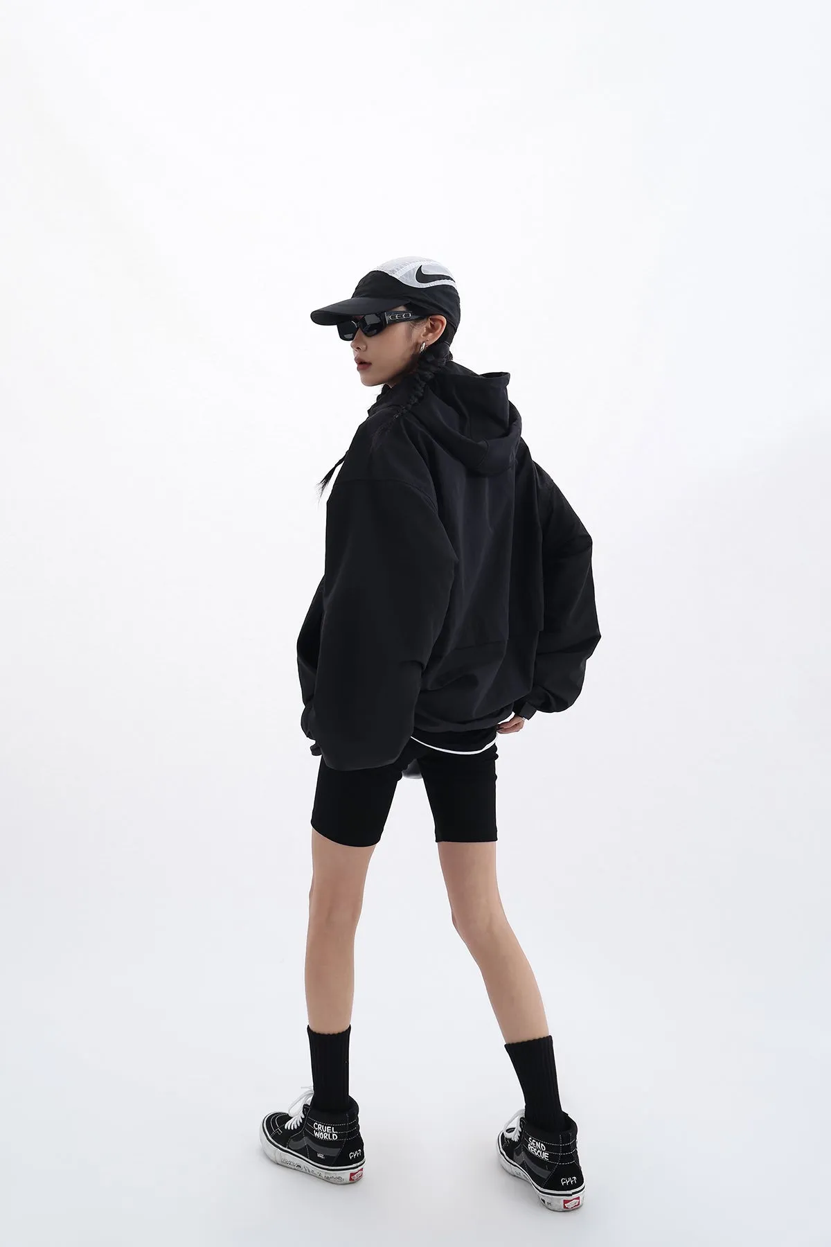 Oversized Hooded Windbreaker